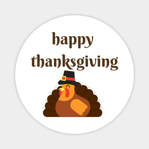 happy thanksgiving Magnet by Lindseysdesigns